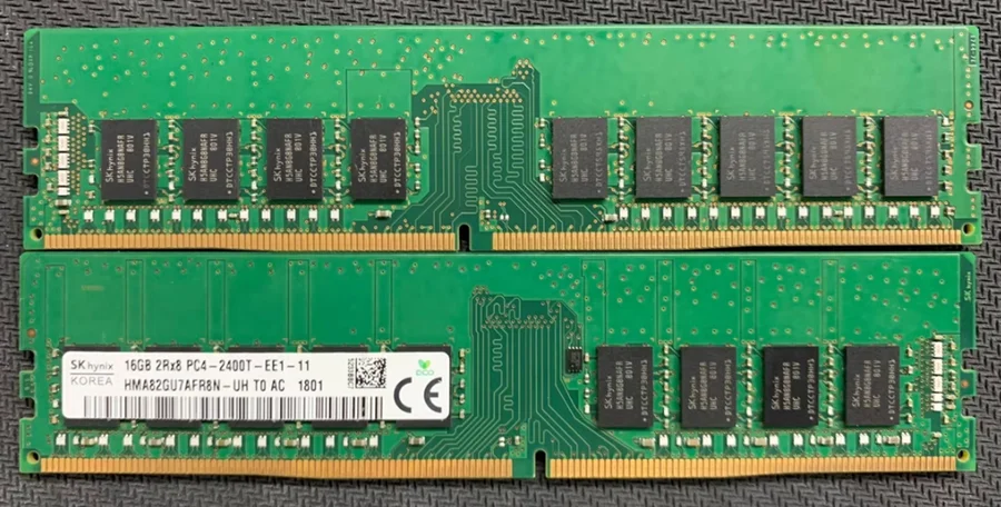 SK Hynix DDR4 8GB 16GB 32GB 2133P 2400T 2666V 2933Y 3200AA PC4 2Rx8 Pure ECC UDIMM RAM estación de trabajo memoria de servidor sin búfer - imagen 5