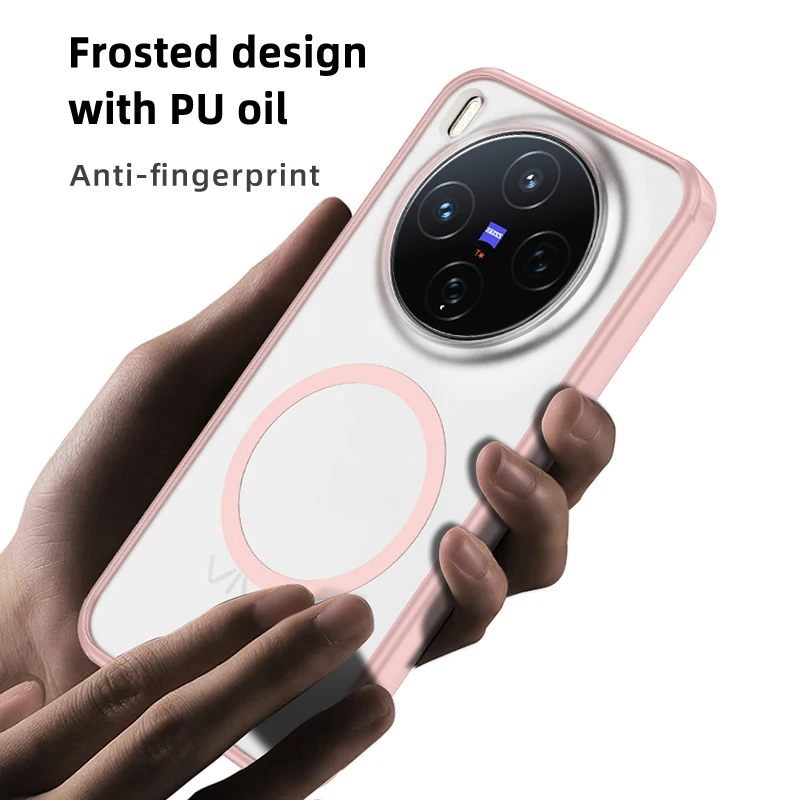 Para VIVO X300 Pro funda dura mate a prueba de golpes magnética MagSafe funda protectora trasera para VIVO X300 X300Pro carcasa de teléfono - imagen 5