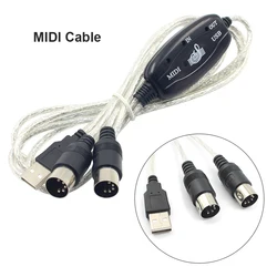Cable MIDI USB IN/OUT para Teclado Electrónico y PC