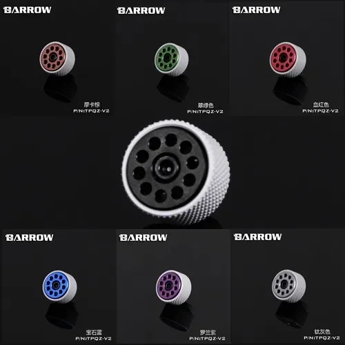 Barrow-válvula de escape automática y Manual para ordenador, sistema de refrigeración por agua, TPQZ-V2, G1/4 pulgadas - imagen 2