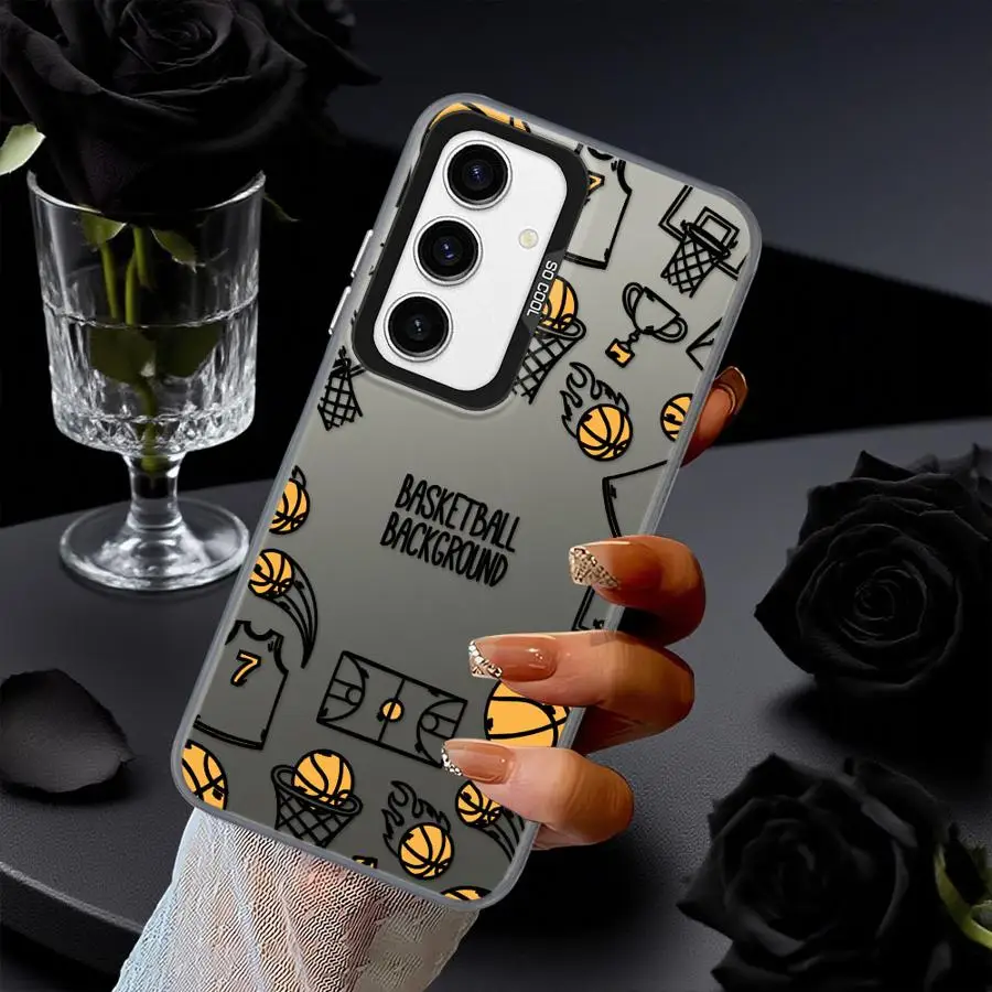Divertida funda trasera de baloncesto para Samsung Galaxy A36 A33 A34 A25 A26 A22 A52 A53 A24 A23 A73 A32 - imagen 4