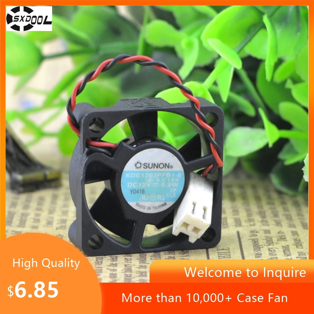 Ventilador de 30mm para SUNON 3010 3cm 12V 0,9 W KDE1203PFB1-8 ventilador de refrigeración de disco duro para una disipación de calor eficiente en dispositivos de almacenamiento - imagen 5