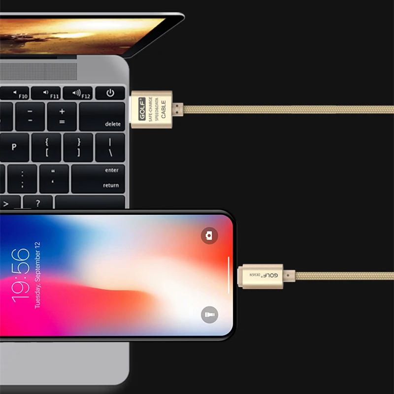 Cable USB trenzado de nailon de carga rápida para iPhone 11 12 13 Mini 14 Pro Max X XR XS Max 6 6S 7 8 Plus SE Cables de datos de carga rápida - imagen 4