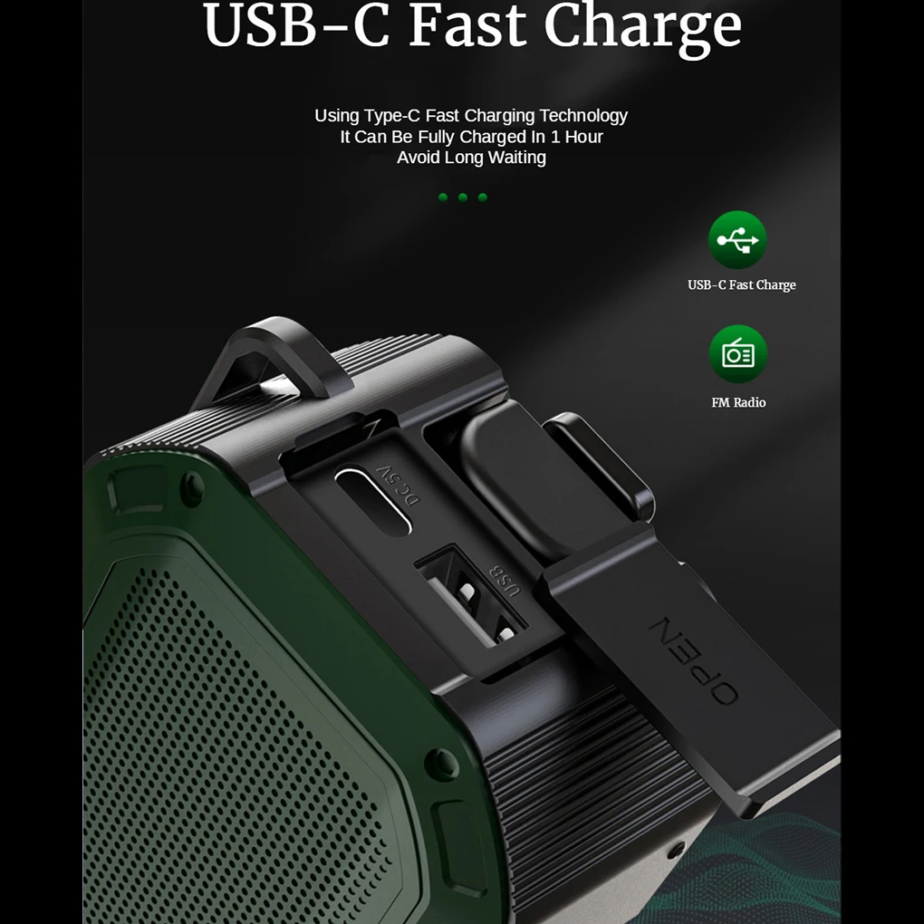 Radio de emergencia Solar con linterna, Banco de energía de manivela manual de viaje