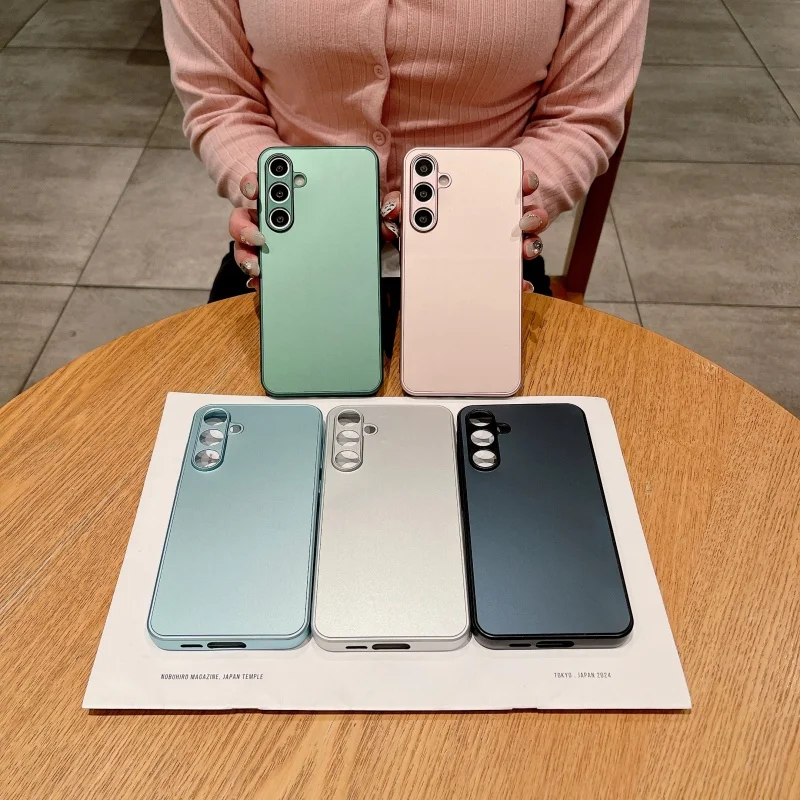 Funda de cristal mate para Samsung S25 S24 S23 S22 S21 S20 FE S10 Note 10 Plus 20 Ultra A73 A72 A71 A51 A50 A70 A55 A54 A53 A52 - imagen 2