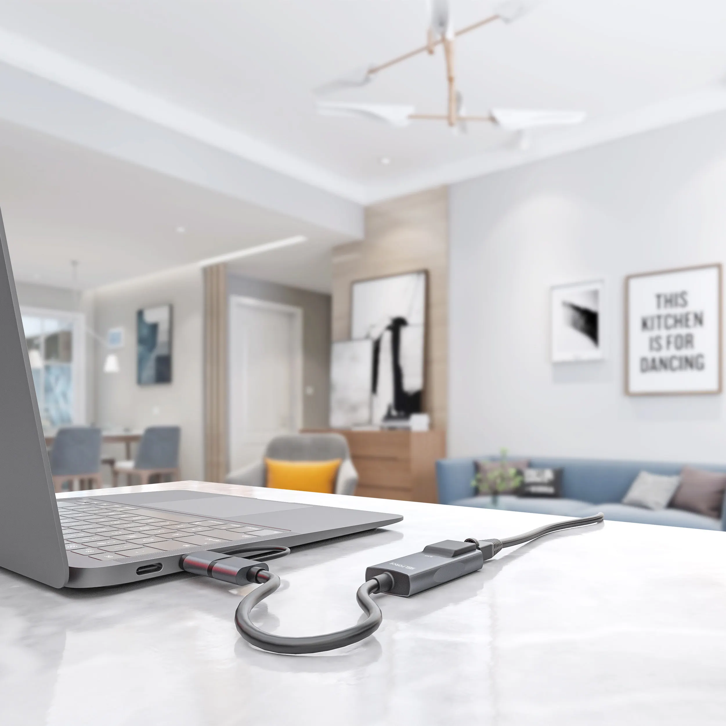 Adaptador Ethernet para Macbook Air 3,0 M1, concentrador USB tipo C de doble puerto, RJ45, para ampliar más el concentrador de red y Gigabyte, 2020 - imagen 3