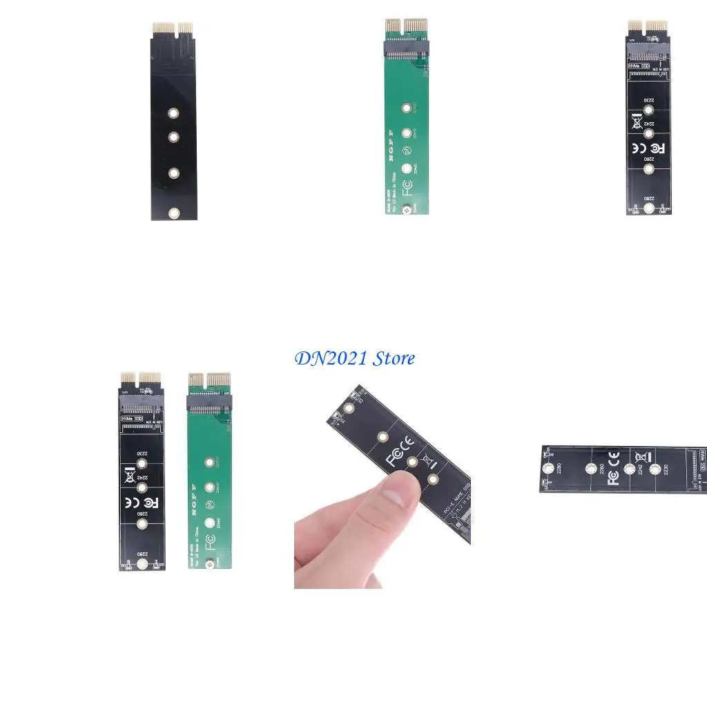 F3ke PCIe a M.2 Adaptador NVME SSD M.2 PCI-E M Clave PCIe Adaptador conector ascendente para computadora portátil 2230