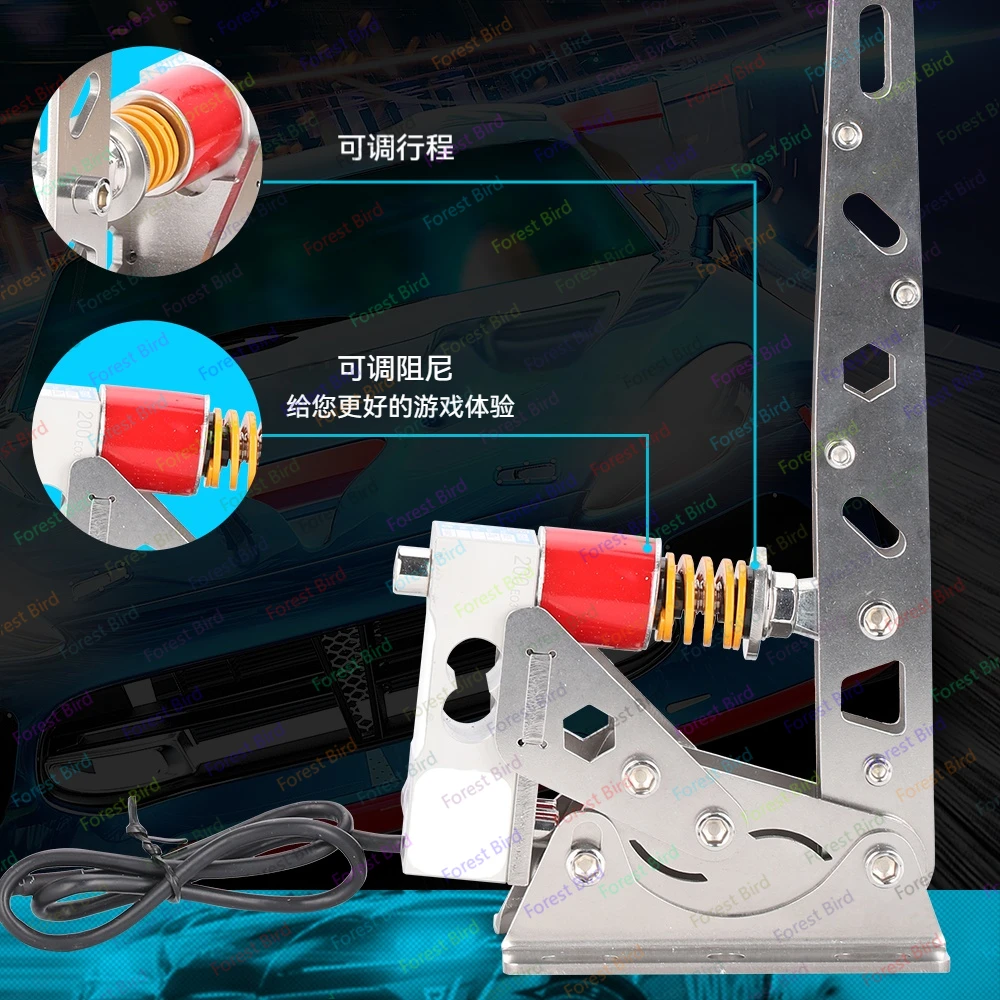 Freno de mano de presión de competición de carreras simulado, volante de juego de deriva, sensor de pesaje de unidad libre USB - imagen 4