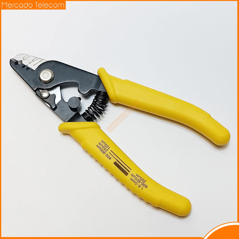 Alicates pelacables de fibra con abrazadera Miller F11301T F1S, pelacables de fibra óptica de tres agujeros, cortador de cables FS - imagen 4