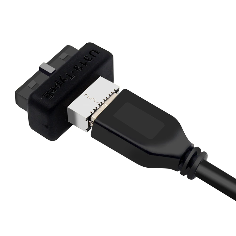 Nku-Adaptador de Panel frontal USB 3,0, conector Vertical interno hembra tipo E de 19 pines para placa base de ordenador de escritorio - imagen 3