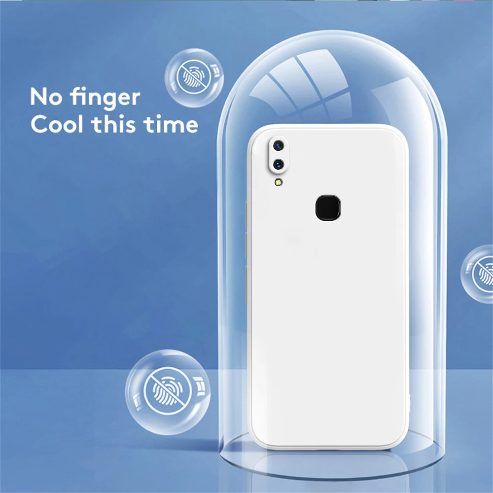 Funda Original para VIVO Z1 Pro Lite Z1X Z1i, protección de cámara cuadrada, silicona líquida, suave, lujosa, VIVOZ1 Z1Pro Z1Lite - imagen 3