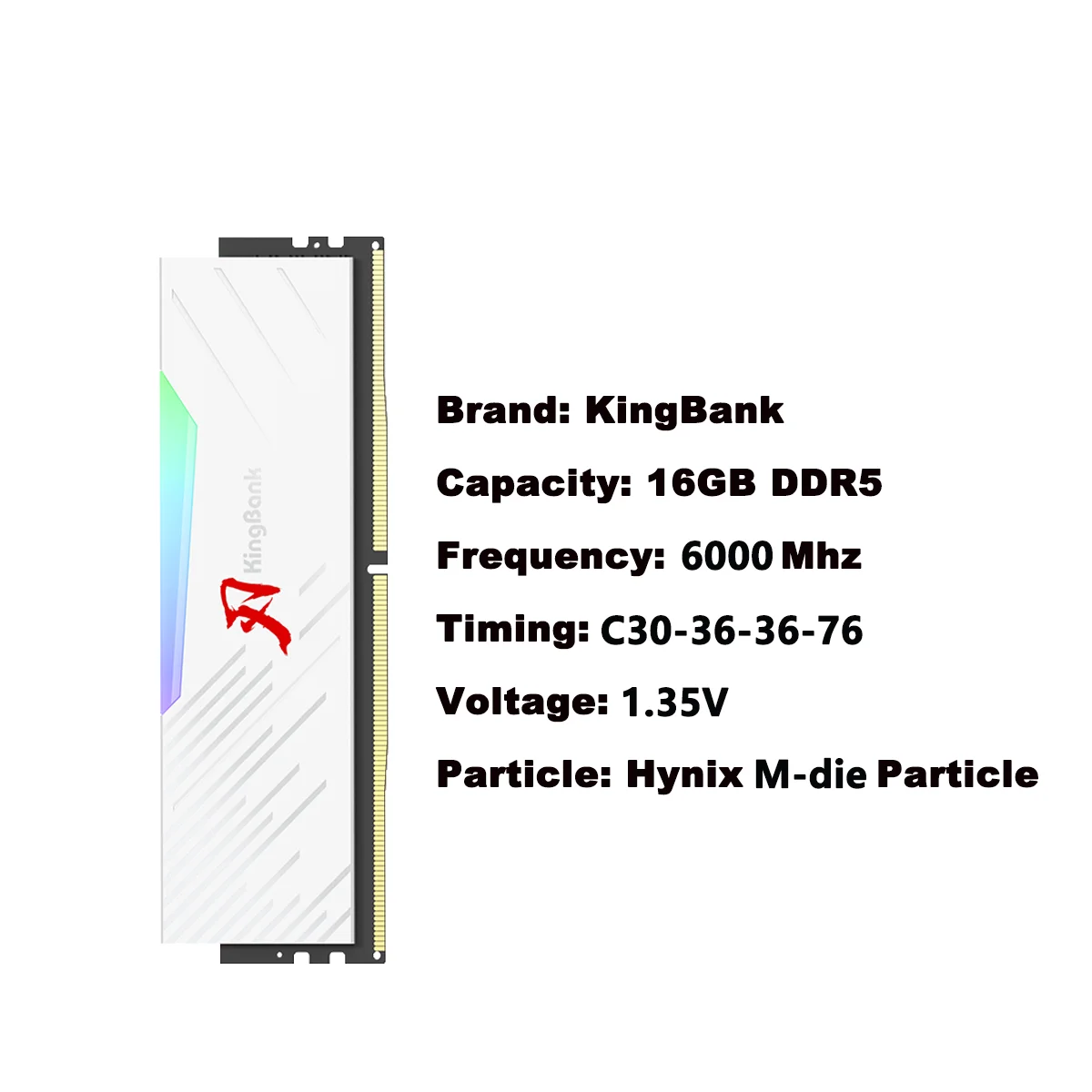 JGINYUE B650M AM5 juego de placa base con R5 7600X 2*16GB = 32GB DDR5 6000Mhz ARGB PCIe 4,0 × 4 M.2 B650M Snow Dream M-ATX placa base - imagen 5