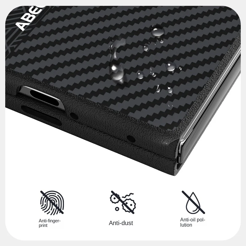 Para OPPO Find N5 funda de lujo de fibra de carbono PU MagSafe funda protectora trasera magnética para OPPO Find N5 funda completa para teléfono - imagen 4