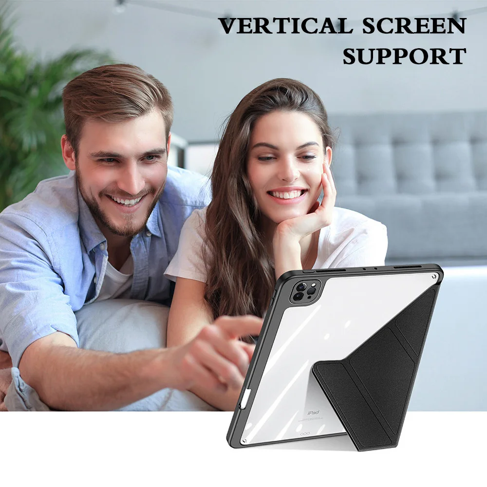 Funda acrílica para tableta para IPad A16 Funda IPad 10 Generación 11 9 10th 11th Pro 12,9 11 13 Air 4 5 11 13 Funda con portalápices - imagen 4