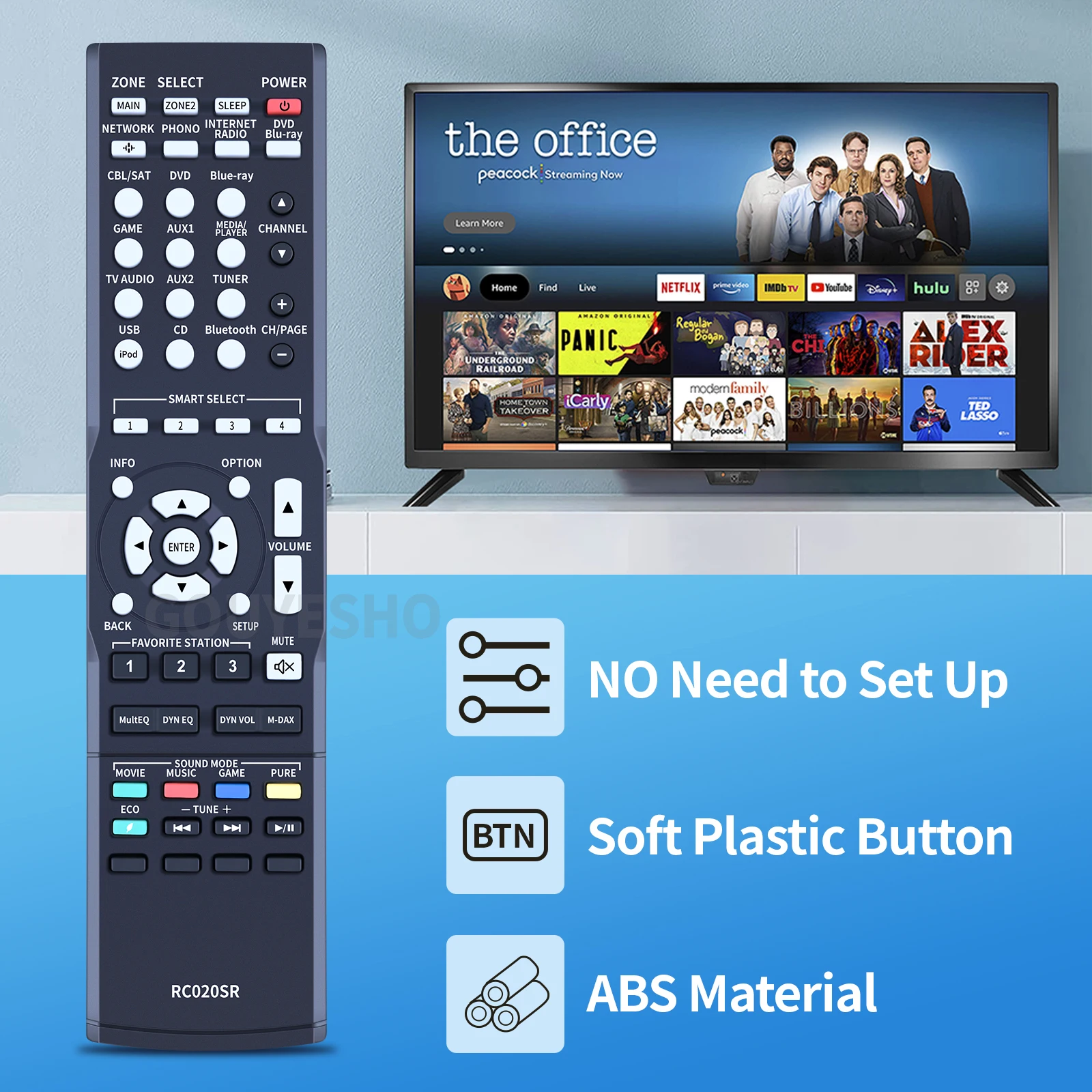 Nuevo control remoto RC020SR apto para receptor AV MARANTZ NR1403 NR1504 NR1505 NR1502 - imagen 3