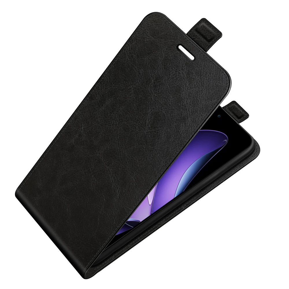 Para Oppo Reno 13F Funda de cuero con tapa Funda suave Cartera Vertical de cuero con ranura para tarjeta de crédito para Oppo Reno 13F - imagen 2