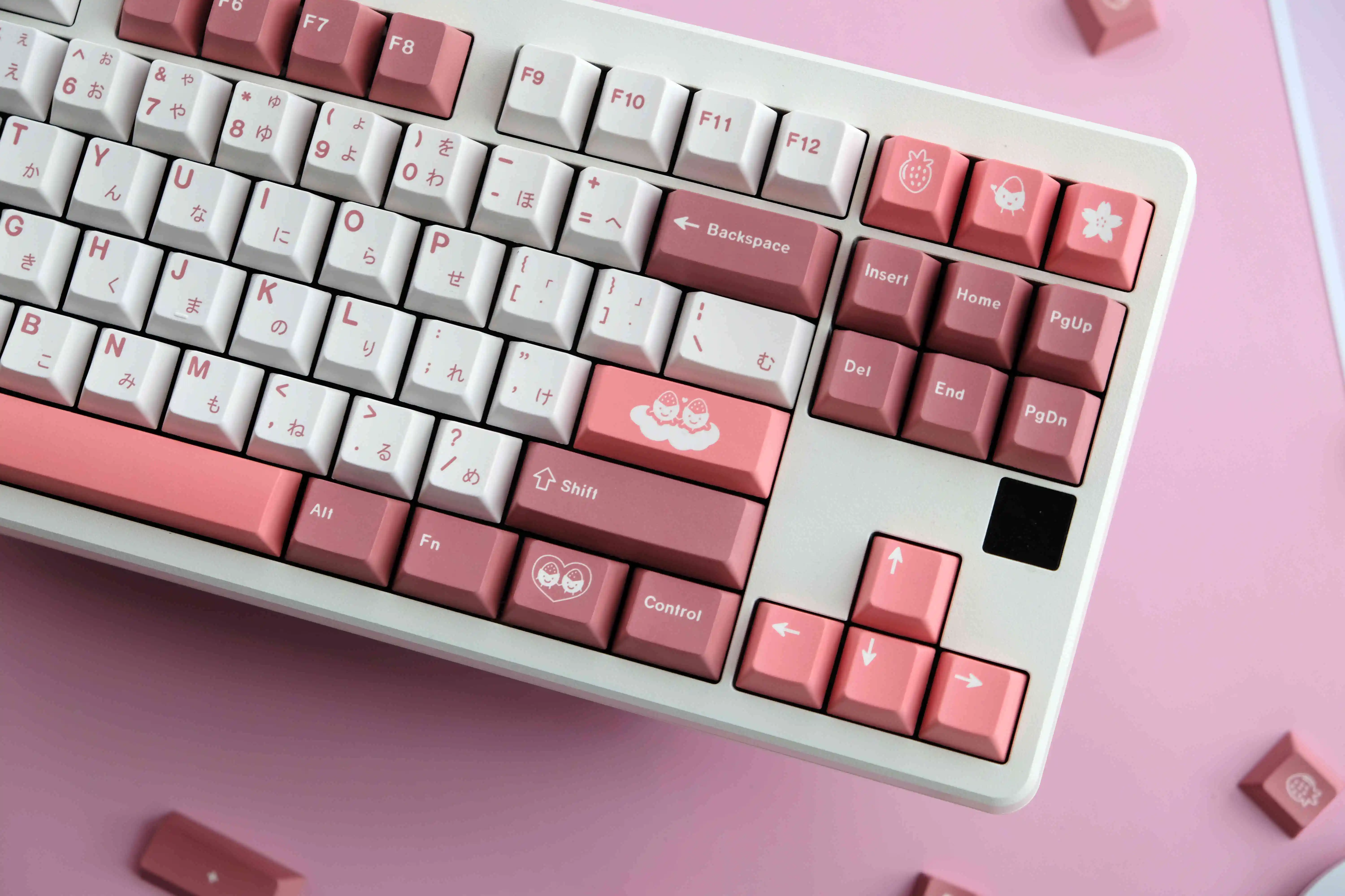 Juego de teclas GMK Daifuku de 129 teclas, teclas de perfil de cereza, sublimación de tinte PBT, teclas clon GMK para teclado mecánico MX Switch - imagen 4