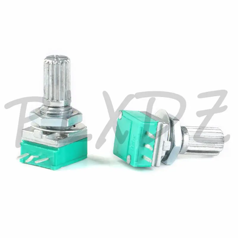 10 Uds RK097 potenciómetro de sellado de amplificador 3PIN 1K 5K 10K 20K 50K 100K 500K B1K B5K B10K B50K B100K ohm con eje de 3 pines 15mm - imagen 2