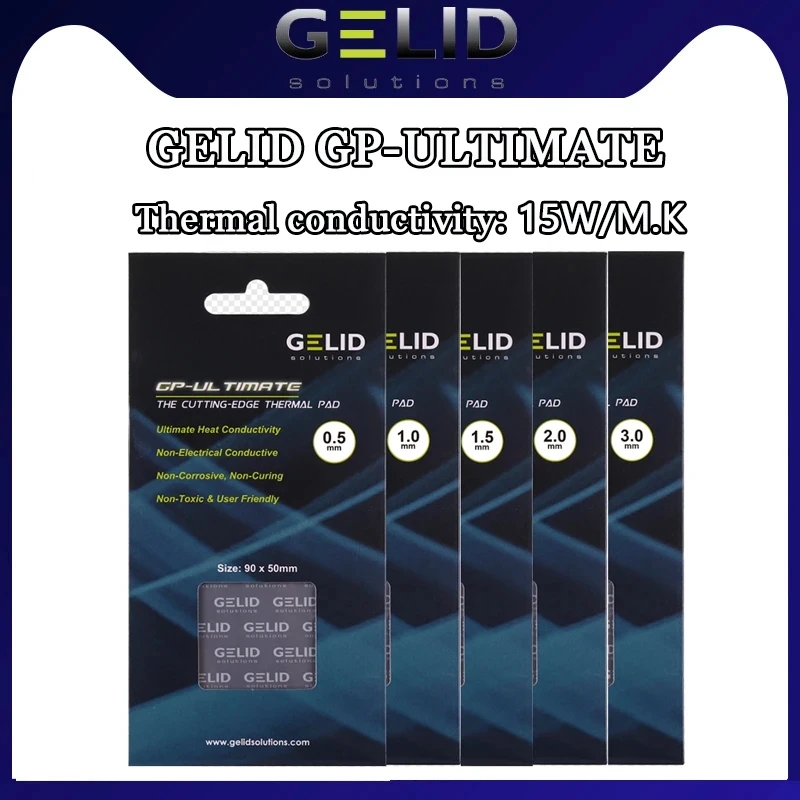 Almohadilla térmica GELID GP-EXTREME/ULTIMATE de alto rendimiento de varios tamaños, almohadilla térmica para tarjeta gráfica CPU/GPU, almohadilla térmica para placa base - imagen 4