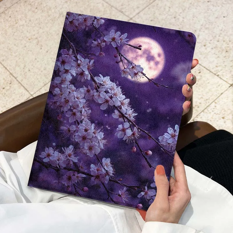 Luna flor de cerezo para Huawei Honor Tab Magic Pad GT 6 X9 X8A X8 V8 V7 9 8 2 3 13,3 10 Pro pulgadas funda para tableta - imagen 4