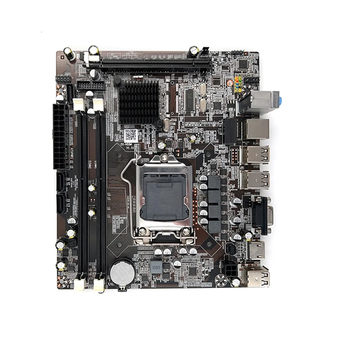 Placa base H55 LGA1156 compatible con I3 530 I5 760 Series CPU DDR3, memoria de ordenador de escritorio, placa base con CPU I5 650 - imagen 3