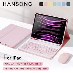 Funda Teclado iPad 2024 - Compatible 11/13, Air y Mini Ultrafina