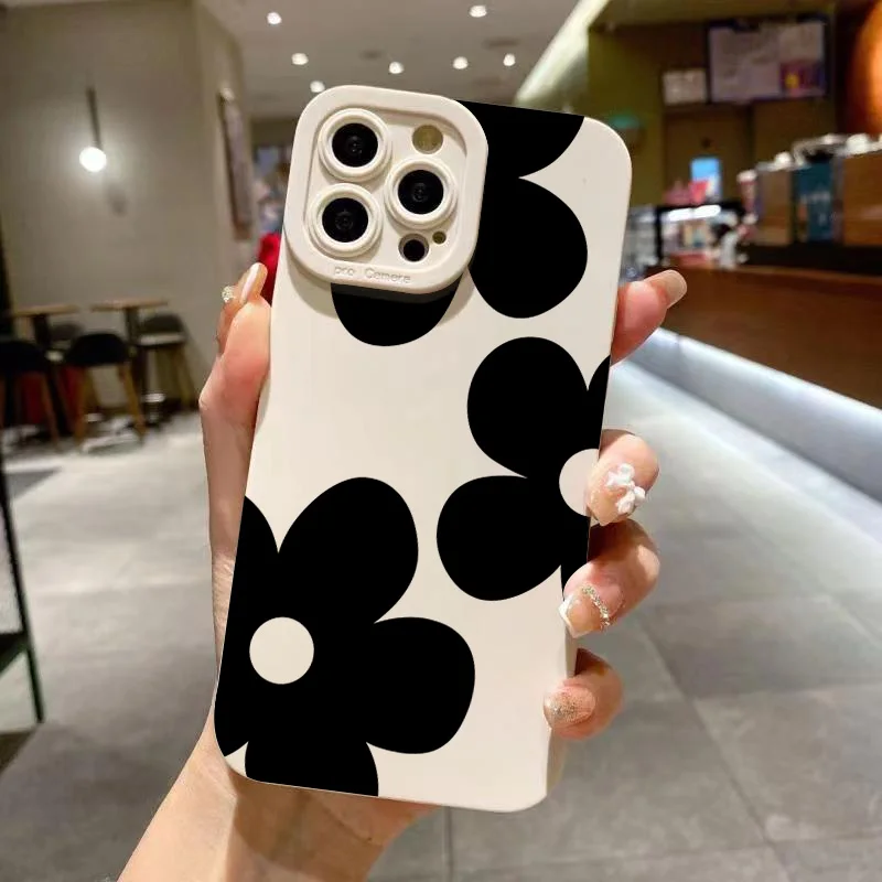 Funda de teléfono Floral con margaritas para Samsung Galaxy S25 S24 S23 S22 S21 Ultra Plus FE A16 A26 A36 A56 A35 A55 A34 A54 A53 A52S A33