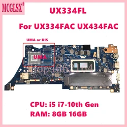 Placa base ASUS UX334FL compatible con portátil UX434FL y UX463FL