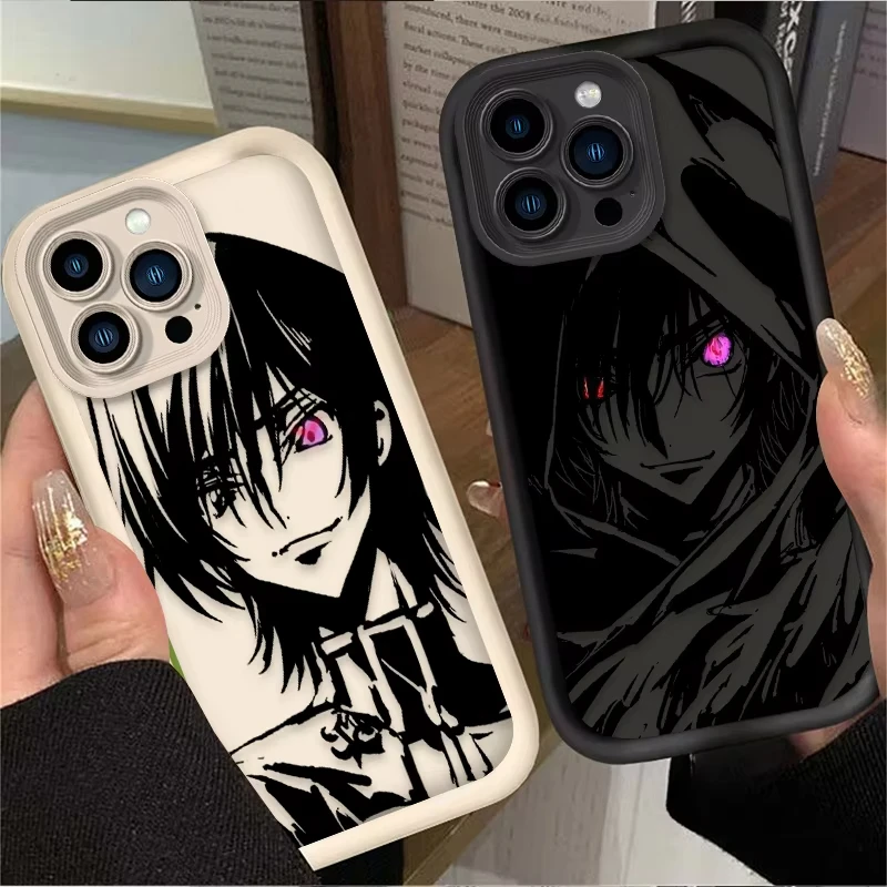 Funda de teléfono de G-GEASS de C-CODE de Anime para iPhone 17 Air 16e 16 Pro Max 15 14 Plus 13 12 Mini 11 Pro, funda trasera de silicona a prueba de golpes - imagen 2