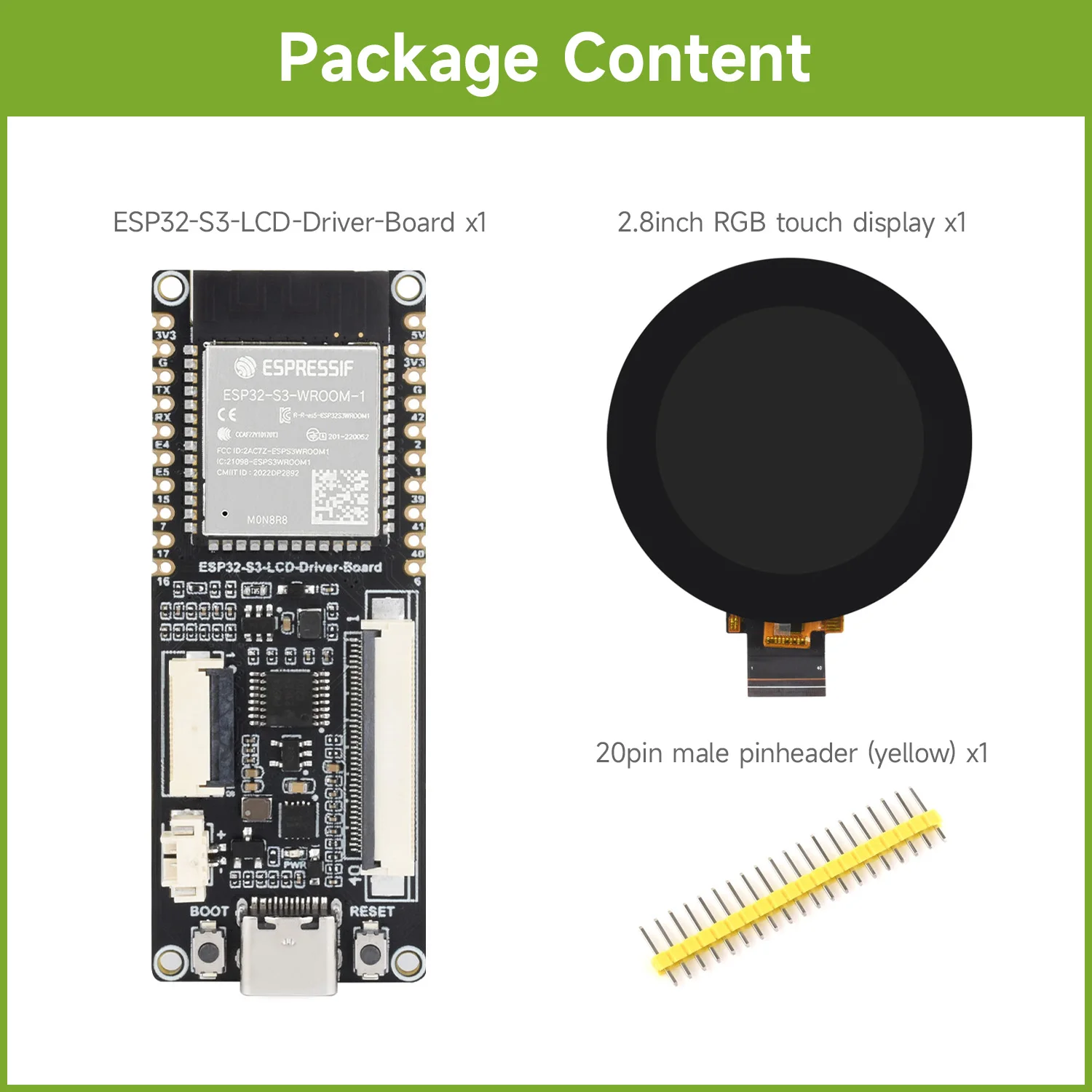 2.8 inch RGB display