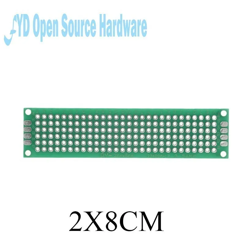 2x8 3x7 4x6 5x7 6x8 7 7x9 8 8x12 9 9x15cm verde PCB doble panel de tablero de prototipo Universal Kit de Protoboard - imagen 2