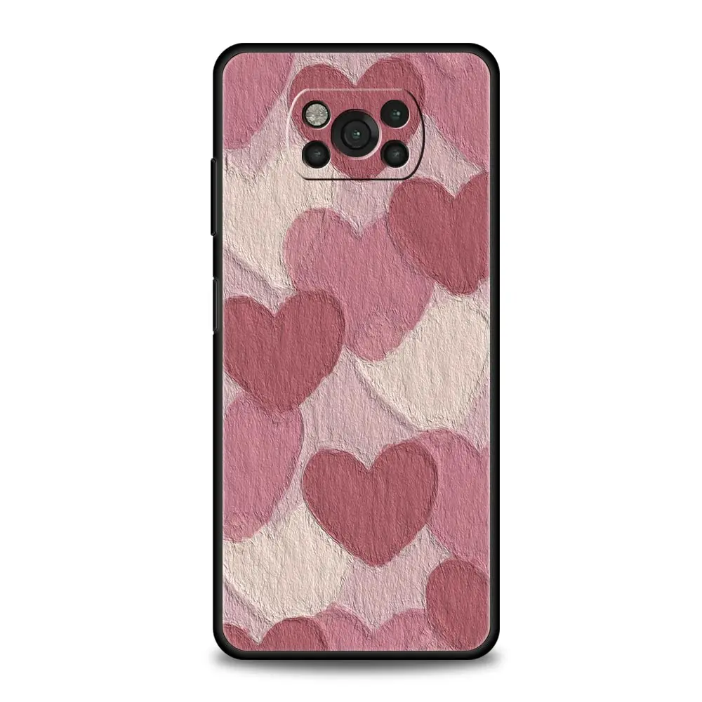 Love flower Art funda de teléfono para Xiaomi Poco X6 X5 Pro X4 X3 NFC F5 Pro F4 F3 GT M5 M4 Pro 5G M3 C51 C50 C55 - imagen 3