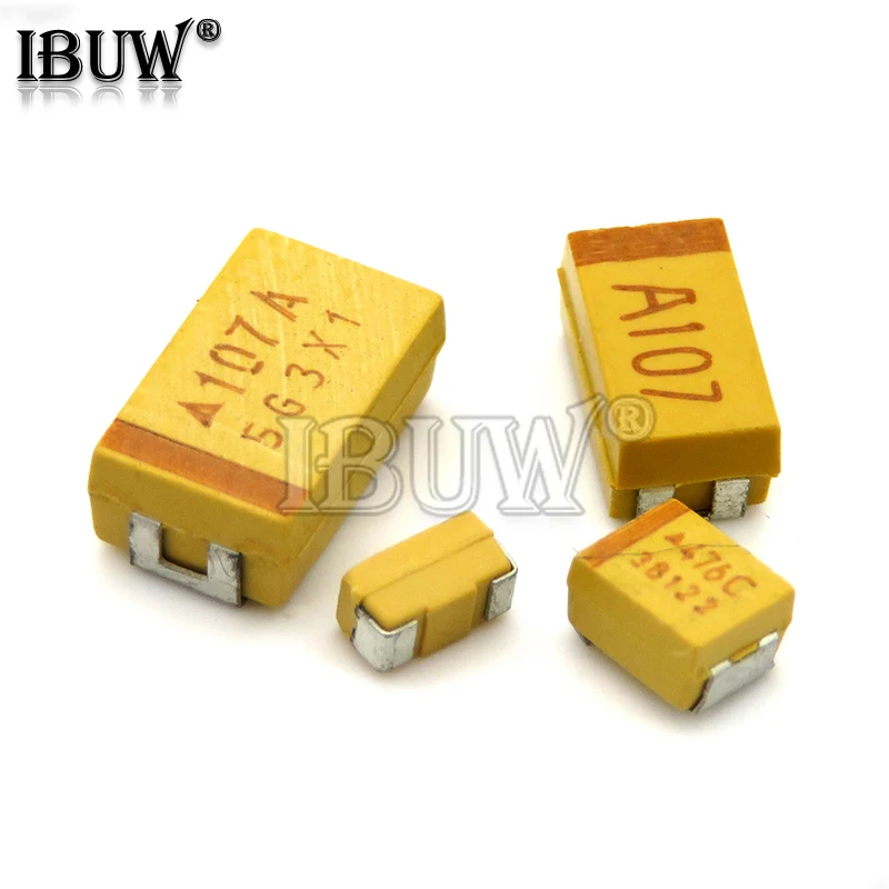 10 Uds A B C D tipo condensador de tantalio 100UF 150UF 220UF 330UF 470UF 680UF 6V 6,3 V 10V 16V 25V 35V 50V 4,7/6,8/10/15/22/33/47UF - imagen 3