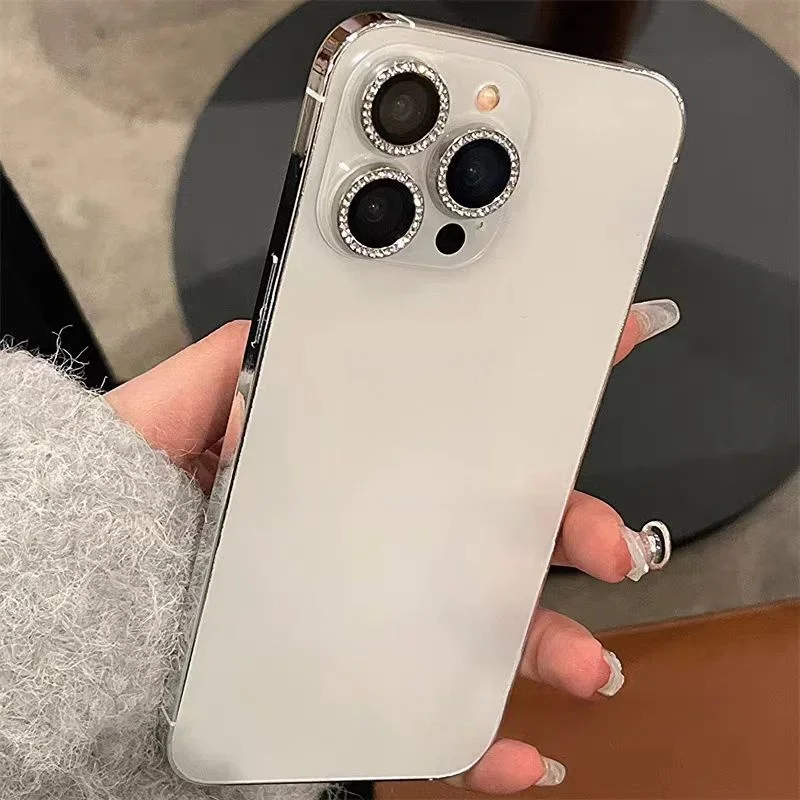 Protector de cámara de diamante de lujo para IPhone 16, 15, 14, 13, 12 Pro Max Plus, anillo brillante, tapa de lente trasera de cristal, cubierta brillante - imagen 5