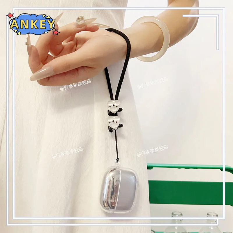 Para Edifier EvoBuds funda protectora suave transparente TPU a prueba de golpes accesorios con cordón