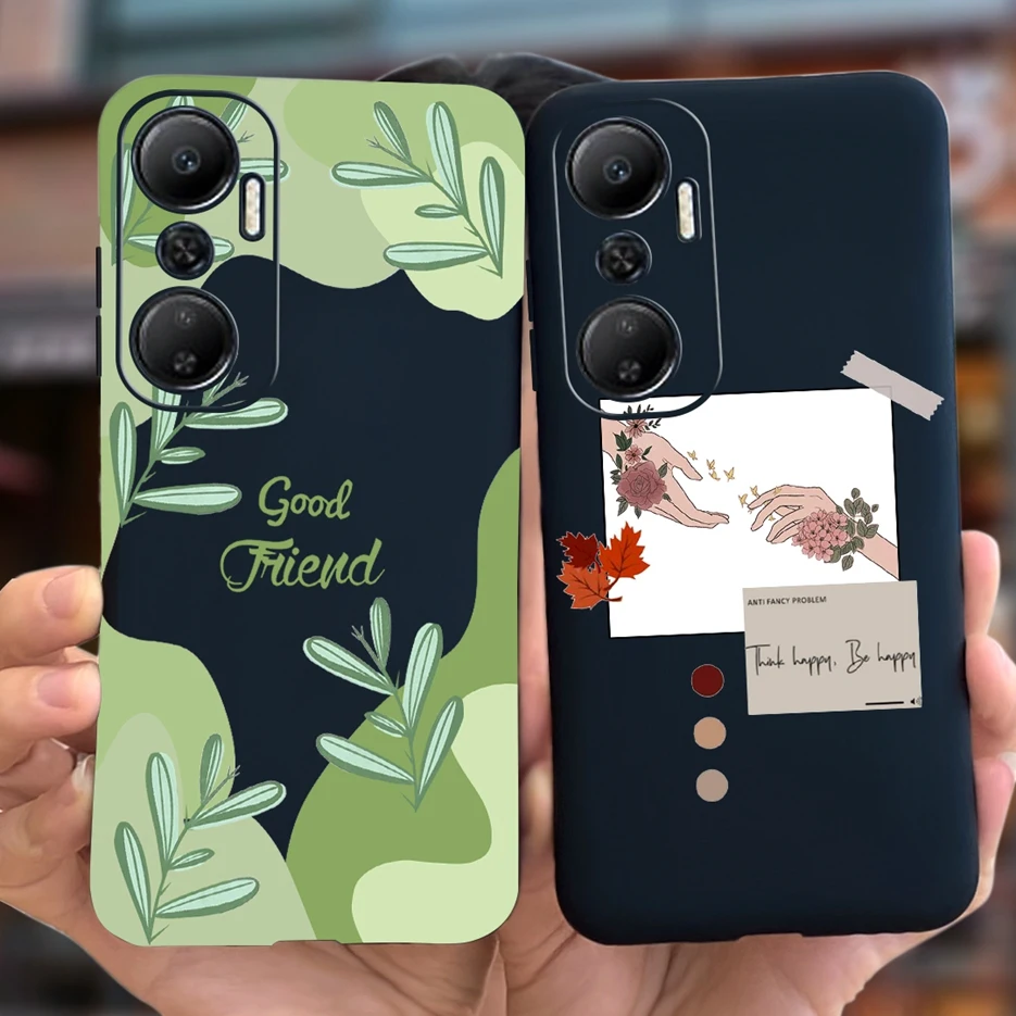 Funda de teléfono de silicona suave para Infinix Hot 20i, funda para Infinix Hot20 4G, funda pintada con arte elegante, bolsas para Hot20i - imagen 4