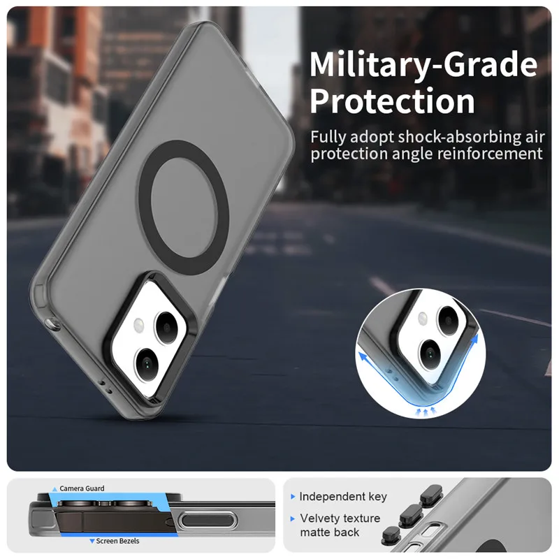 Para Poco X5 5G funda para Poco X5 X6 X7 Pro 5G cubierta translúcida Color caramelo mate magnético a prueba de golpes parachoques protector - imagen 5