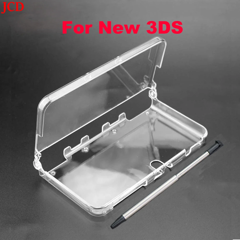 JCD a granel plástico transparente cristal protector carcasa dura funda de piel para Nintendo 3DS nuevo 3DS nuevo 3DS XL LL consola y lápiz óptico - imagen 5