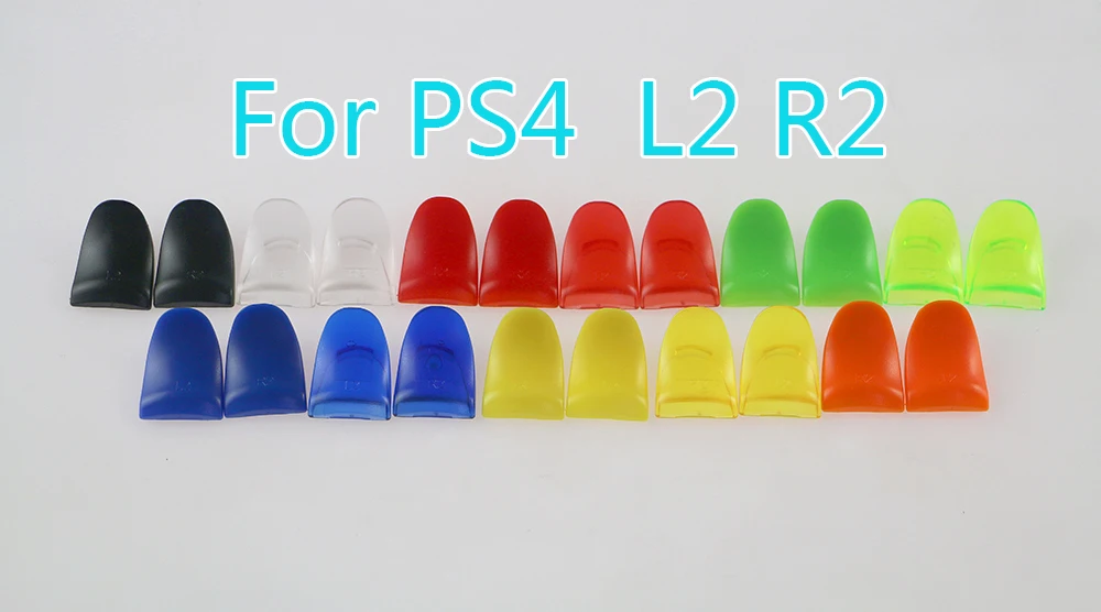 1 Juego de botones extra más largos para controlador PS4 Pro Slim, extensor de gatillo doble R2 L2