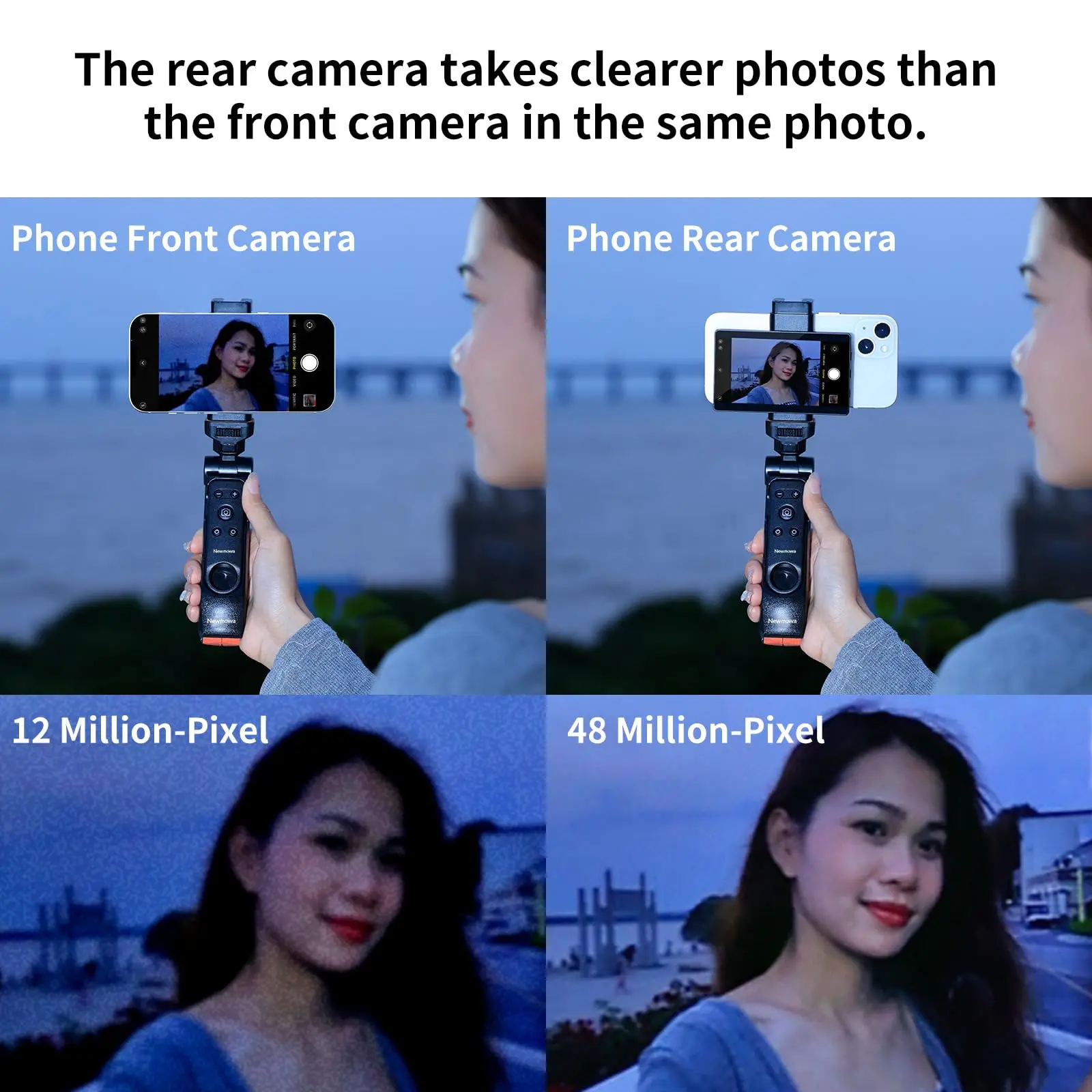 KingMa Vlog Selfie Monitor soporte de pantalla para iPhone 15 14 13 Pro Max Smartphone Video Bluetooth control remoto soporte de teléfono - imagen 3