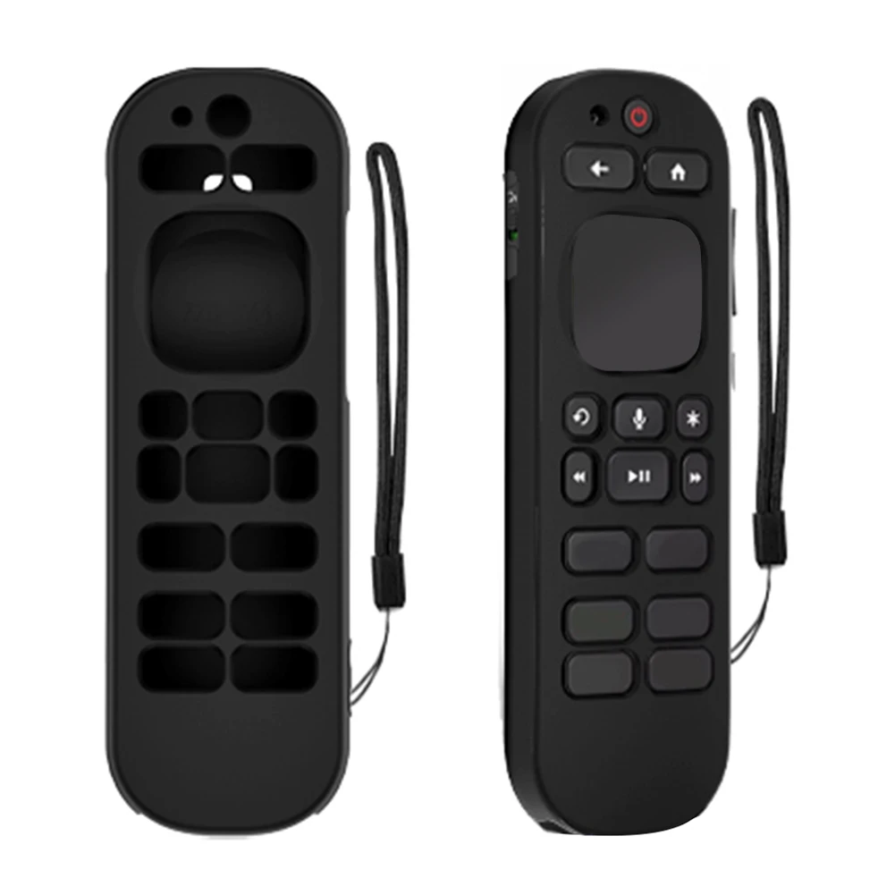 Remote Control Silicone Protective Case For Roku Voice Remote Pro 2nd Edition RCB1R 2024 Anti Slip TV Remote Protective Sleeve