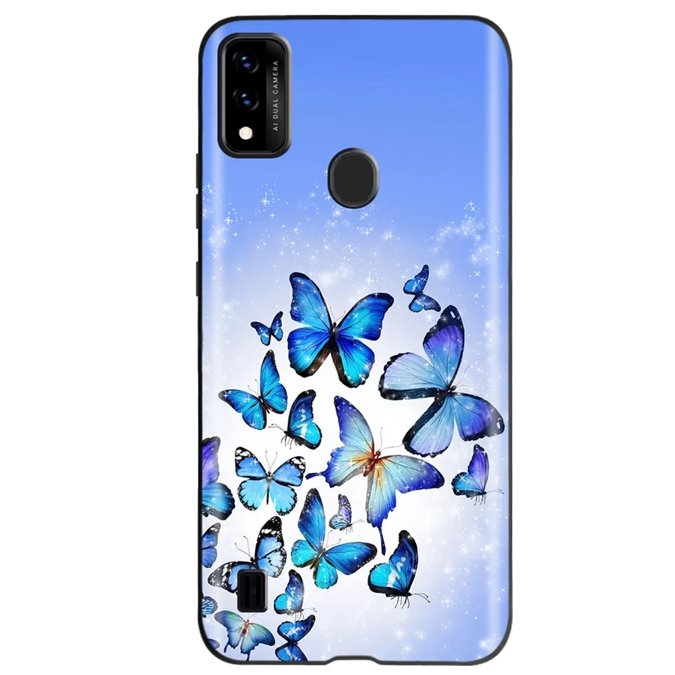 Funda ZTE Blade A51 - Silicona TPU Diseño Animado Lobo y Gato - imagen 4
