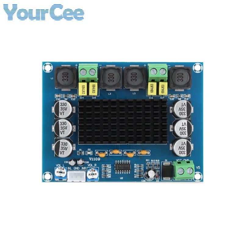 Módulo de placa amplificadora de potencia de Audio Digital TPA3116D2 Clase D XH-M562 50W + 50W estéreo M542 100W M543 120W + 120W XY-502 50W + 50W - imagen 2