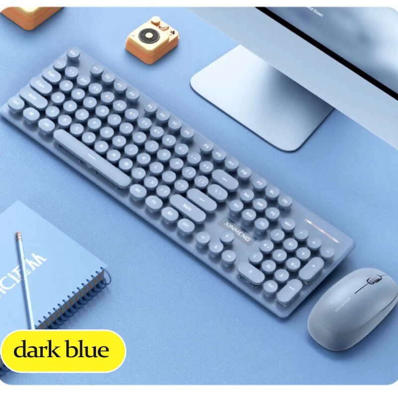 UTHAI N600 2,4G Oficina negocios niños y niñas personalidad teclado ratón inalámbrico Punk sensación mecánica teclado ratón conjunto - imagen 4