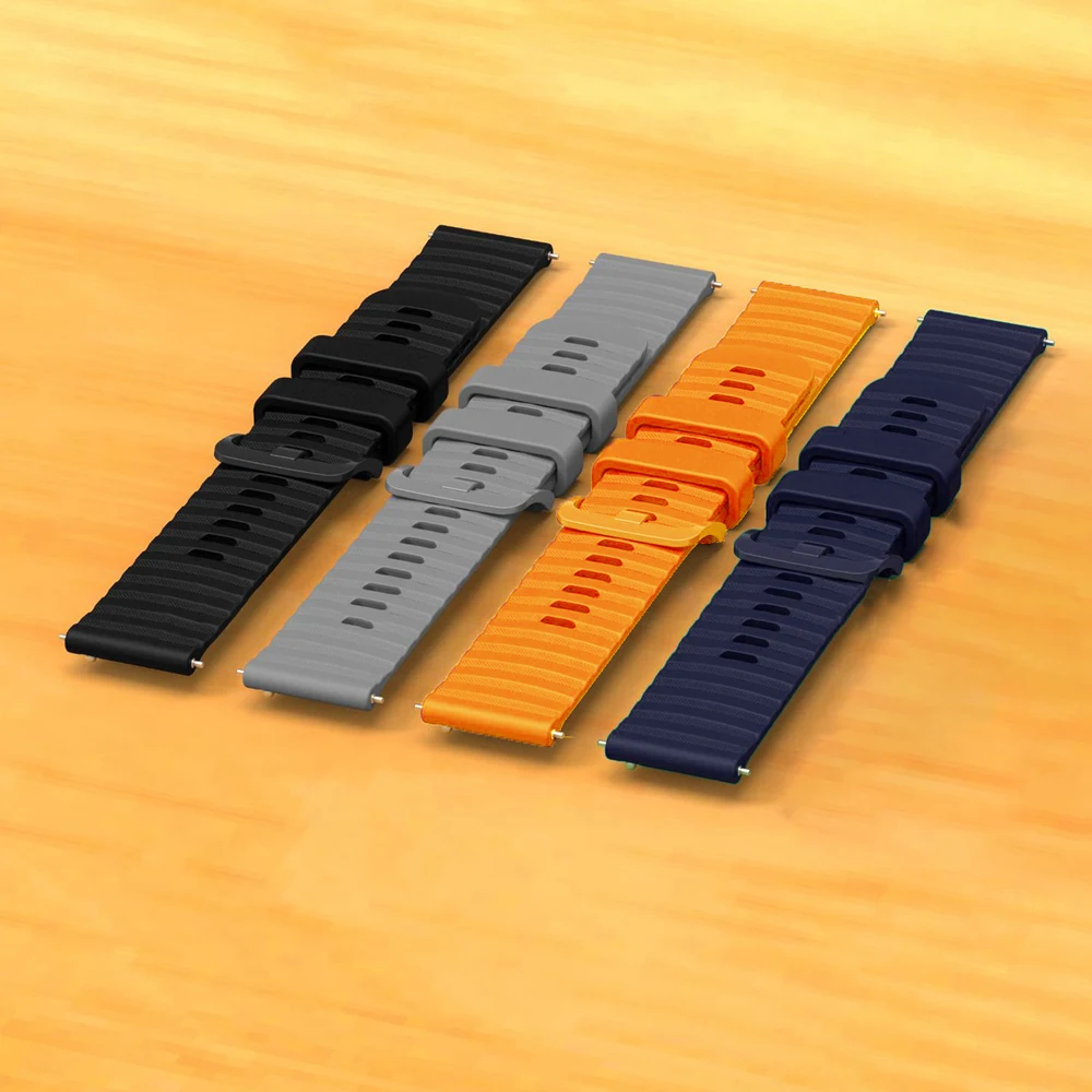 Correa de silicona de 20mm y 22mm para reloj inteligente Garmin Vivoactive 5 4 Forerunner 165 255 265 reemplazable para Garmin Venu 3 Correa - imagen 4