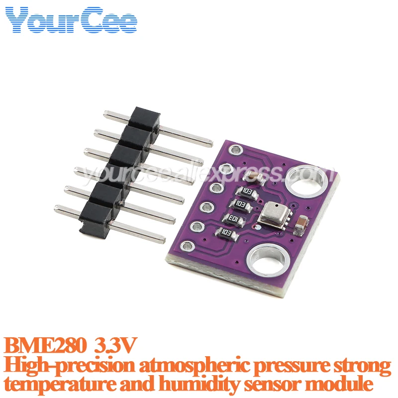 10 uds/1 unidad BME280 Módulo Sensor de presión atmosférica de humedad y temperatura Digital GY-BME280 I2C SPI 3,3 V 5V hogar inteligente integrado - imagen 5
