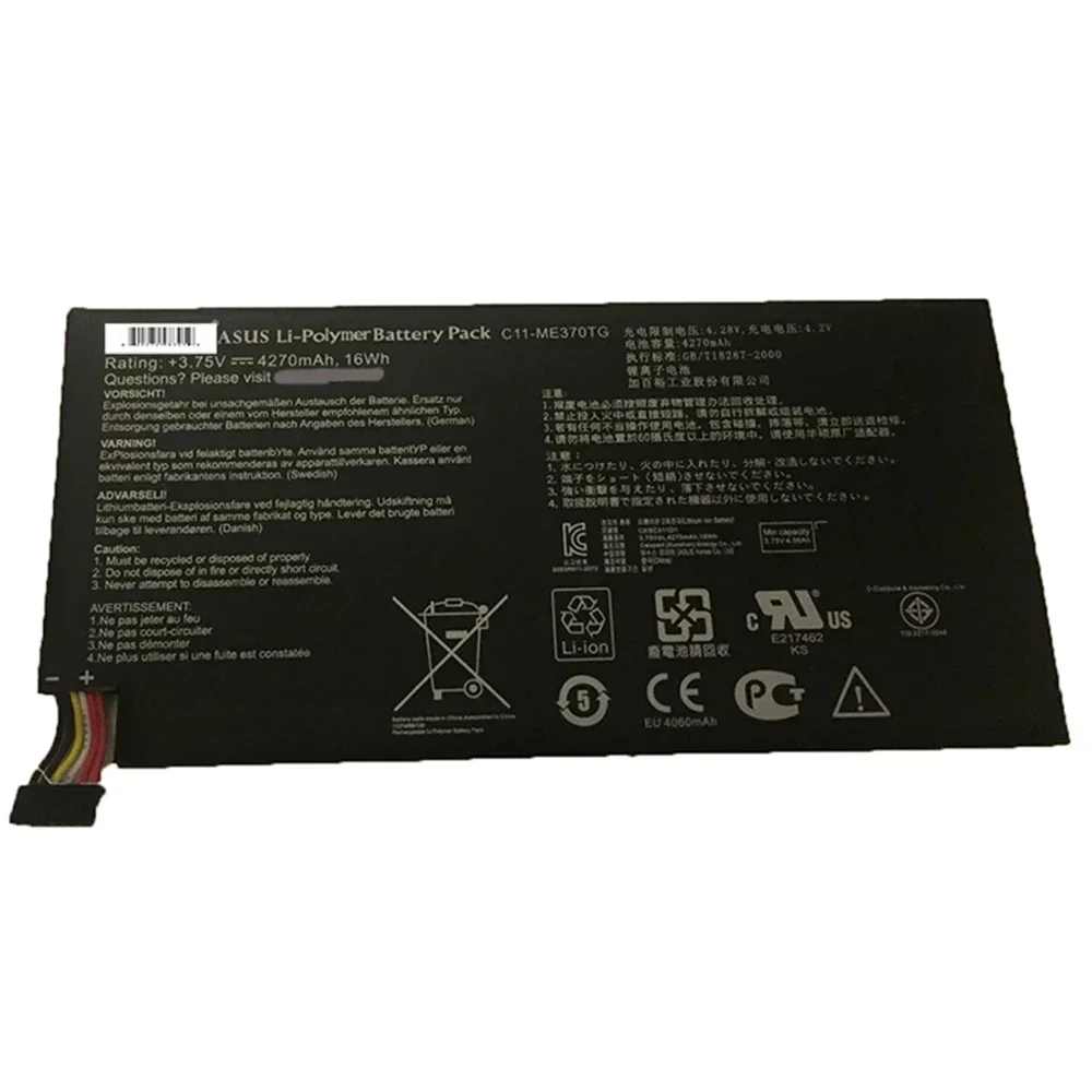 Nueva batería Original para ordenador portátil C11-ME370TG 3,75 V 4270mAh para Asus MeMo Pad ME172V Google Nexus 7 Table PC CII-ME370TG, etc. - imagen 4