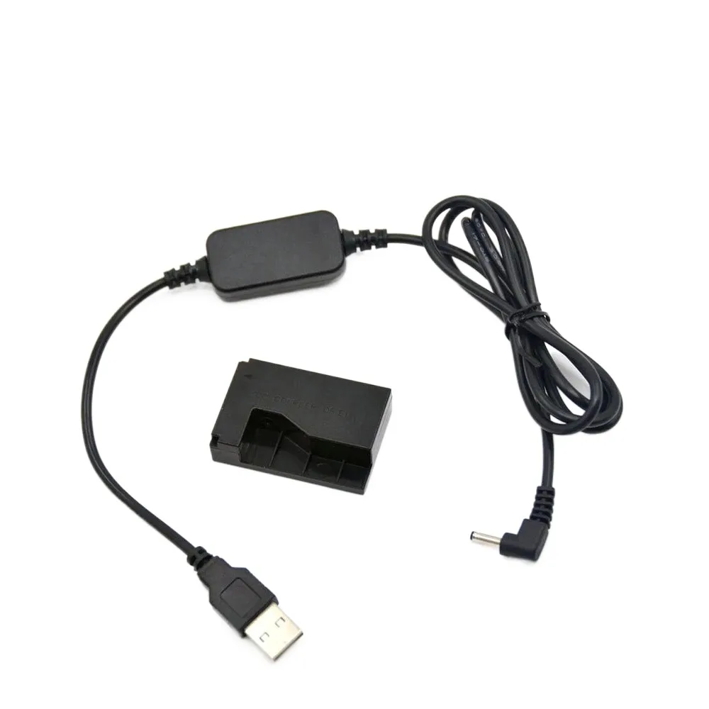Acoplador de CC DR-E15 LP E12 batería simulada Cable USB CC para Canon EOS-100D Kiss X7 EOS 100D Rebel SL1 SX70HS acoplador de cámara - imagen 4