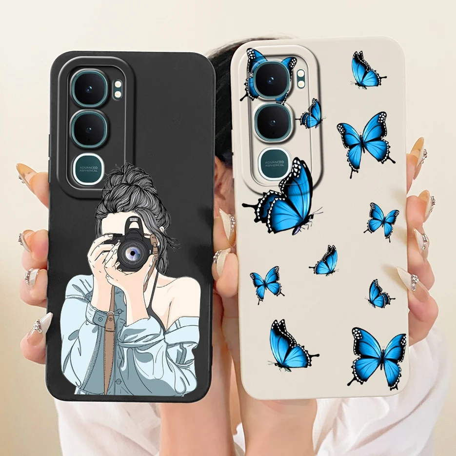 Para Vivo Y31 5G funda V2521 elegante arte pintado cubierta a prueba de golpes suave TPU funda de teléfono para Vivo Y21d Y 21d VivoY31 5G Fundas parachoques - imagen 2