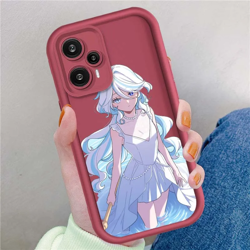 Furina Chica de Anime para Xiaomi Poco X3 X4 X5 X6 X7 C65 C75 M4 M5 M5S F6 F4 F5 Pro GT NFC ojo escalera funda de teléfono - imagen 5